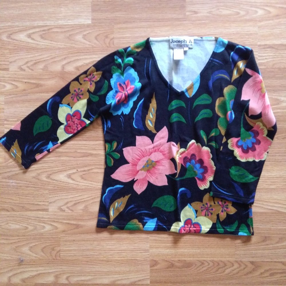 Vintage Floral Sweater